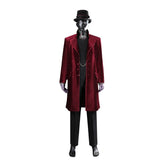 Halloweez 2023 Willy Wonka Red Cosplay Costume Inspired by Timothee Chalamet for Halloween - Halloweez